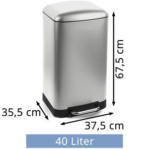 Produktbild für Mülleimer Les-Collectors N875, silber