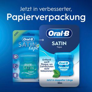 Produktbild für Zahnseide Oral-B Satin Tape, gewachst