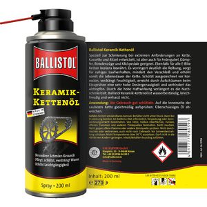 Produktbild für Fahrrad-Kettenöl Ballistol 28059, BikeCer, Keramik