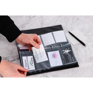 Produktbild für Visitenkartenmappe Durable 240301 Visifix Centium, schwarz, A5