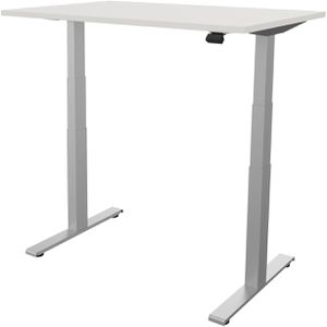 Produktbild für Schreibtisch fm-Büromöbel fouraction weiß / silber