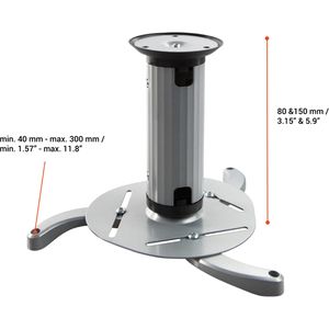 Produktbild für Beamer-Deckenhalterung Celexon PS 815, grau