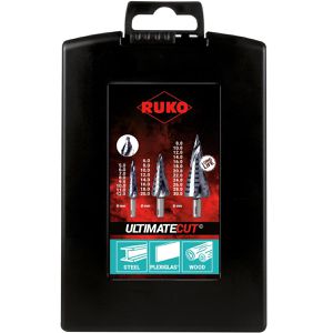 Produktbild für Stufenbohrer RUKO 101626PRO, ULTIMATECUT, HSS RUnaTEC, Set