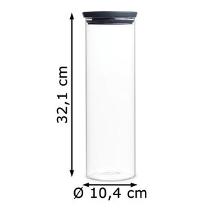 Produktbild für Vorratsglas Brabantia 298240, mit Kunststoffdeckel