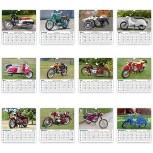 Produktbild für Bildkalender Trötsch 2027508, DDR-Zweiräder, Jahr 2027