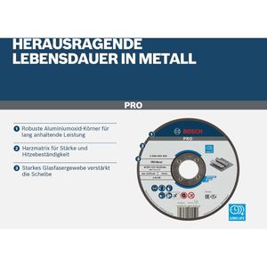 Produktbild für Trennscheibe Bosch PRO Metal A 30 S BF, 2608603160