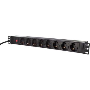 Produktbild für Steckdosenleiste LogiLink PDU8C03 PDU mit 3m Kabel