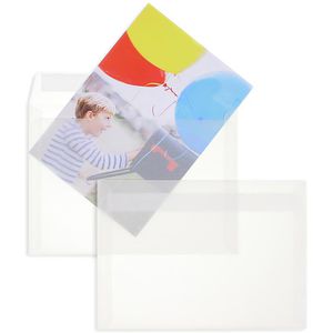 Produktbild für Briefumschläge Blanke weiß/transparent, C5