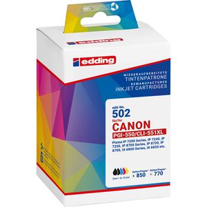 Produktbild für Tinte Edding EDD-502 für Canon PGI-550PGBK XL