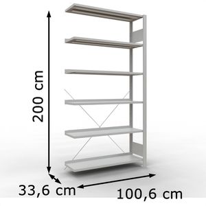 Produktbild für Anbauregal Schulte MULTIplus85, 36010, Aktenregal