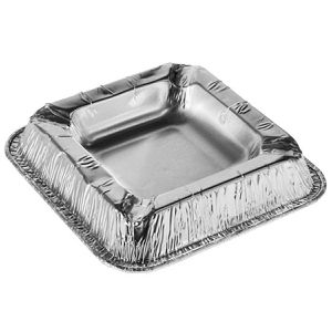 Aschenbecher Papstar 14579 aus Aluminium, silber