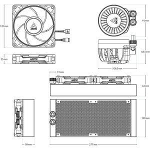 Produktbild für CPU-Kühler Arctic Liquid Freezer III Pro 240, ACFRE00178A, PWM
