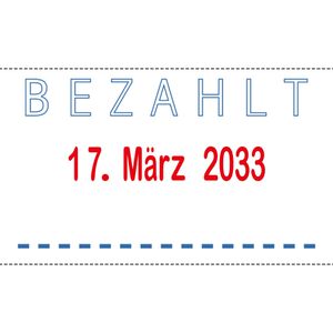 Produktbild für Datumstempel Trodat Printy 4750/L2, rot/blau, selbstfärbend