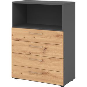 Kombischrank Hammerbacher Serie 9 Advanced, asteiche / graphit