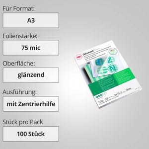 Produktbild für Laminierfolien GBC 3200745, DIN A3
