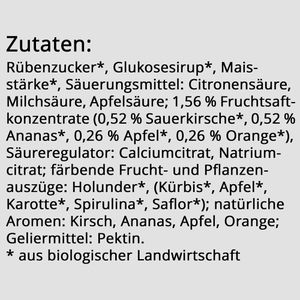 Produktbild für Fruchtgummis KoRo Saure Würmer, BIO