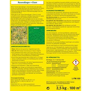 Produktbild für Dünger Wolf-Garten L-PM 100 Rasendünger