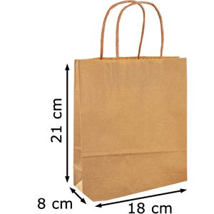 Produktbild für Papiertüten Folia 21810, braun