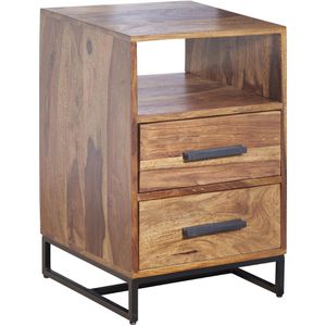 Nachttisch Wohnling WL6.717, sheesham, Massivholz, stehend
