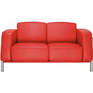 Nowy-Styl Sofa CLASSIC II, 2-Sitzer, Echt Leder, rot
