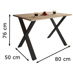 Produktbild für Esstisch VCM Xona X, 916777, sonoma eiche