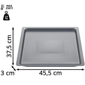 Produktbild für Backblech Siemens HZ531010, anthrazit, aus Emaille