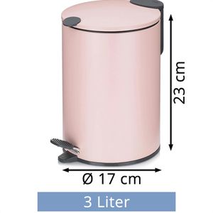 Produktbild für Mülleimer Kela Mats, 23617, wolkenrosa