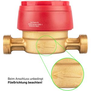 Produktbild für Wasserzähler SPEWA 100253, aus Messing, 2026 geeicht