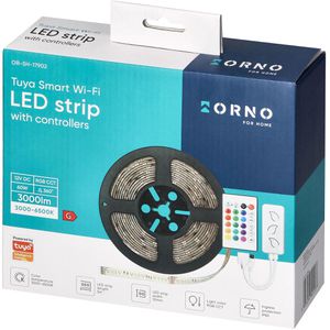 Produktbild für LED-Streifen Orno OR-SH-17902, dimmbar, weiß + RGB