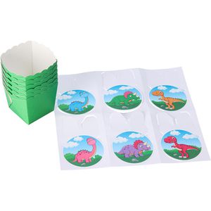 Produktbild für Muffinförmchen Papstar Backförmchen Dino, aus Karton