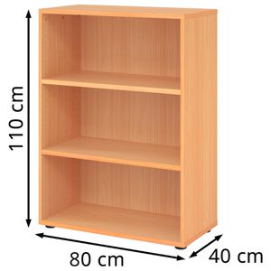 Produktbild für Aktenregal Hammerbacher Serie 9 Advanced, aus Holz