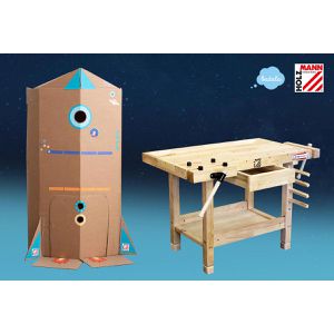 Produktbild für Hobelbank Holzmann WB106MINI, aus Holz, für Kinder