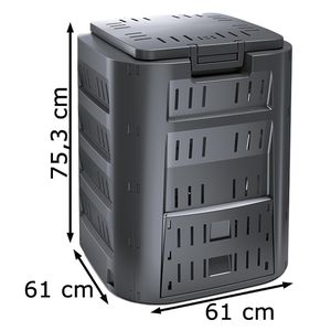 Produktbild für Komposter Prosperplast Compogreen IKST220C, schwarz,Kunststoff