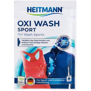 Heitmann Waschmittel Oxi Wash Sport, 3498, mit Multi-Aktiv-Sauerstoff, Pulver, 50g, 1 WL
