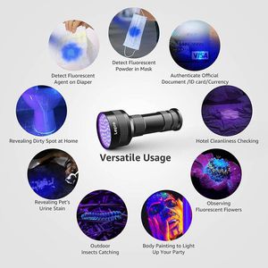 Produktbild für UV-Taschenlampe Lepro mit LED, 13 cm