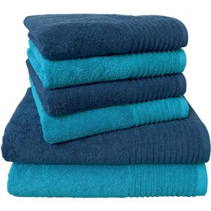 Handtuch Dyckhoff Brillant Set, blau-türkis
