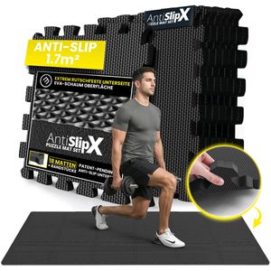 Produktbild für Bodenschutzmatte bemaxx AntislipX Puzzlematte, anthrazit
