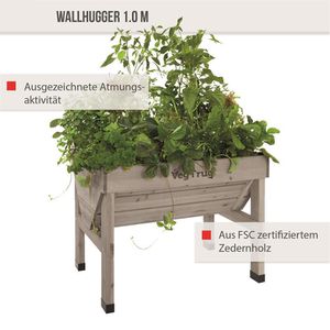 Produktbild für Hochbeet VegTrug Wall Hugger, aus Zedernholz