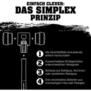 Produktbild für Schonhammer HALDER SIMPLEX, 3117.040, Kopf-Ø 40mm