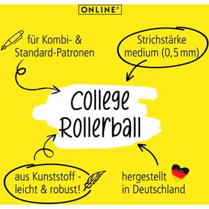 Produktbild für Tintenroller Online College II Shark, 12646/3D