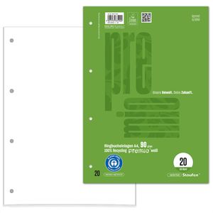 Ringbucheinlagen Staufen Premio, Lineatur 20, A4