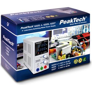 Produktbild für Labornetzteil PeakTech P 6227, mit LC-Display und USB-A