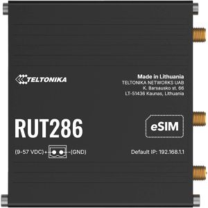 Produktbild für WLAN-Router Teltonika RUT286 eSIM, RUT286AAAAA0, Global 4G LTE