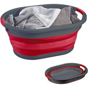 Produktbild für Wäschekorb Westmark rot, faltbar, mit 2 Griffen