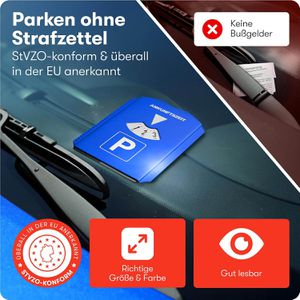 Produktbild für Parkscheibe PURAHELP aus Kunststoff, manuell