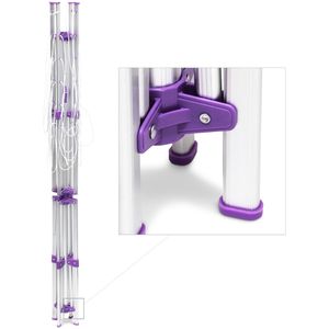 Produktbild für Wäschespinne Relaxdays 10018371, silber