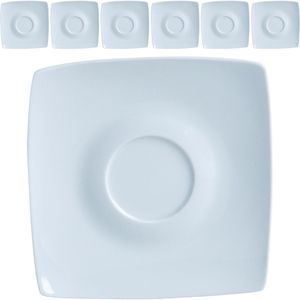 Untertasse Van-Well Java, weiß