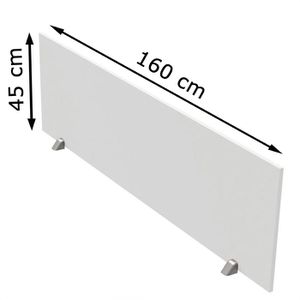 Produktbild für Tischtrennwand Kerkmann start up 3752, weiß