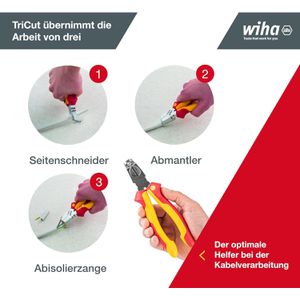 Produktbild für Elektro-Installationszange Wiha TriCut electric