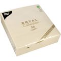 Servietten Papstar 11621, Royal Collection 40 x 40 cm, 1/4-Falz, champagner, 50 Stück